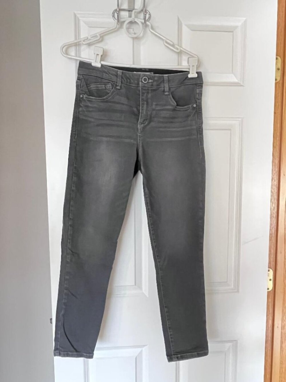 Wit & Wisdom ‘ab’solution mid rise ankle skinny jeans gray 10P *WORN ONCE*